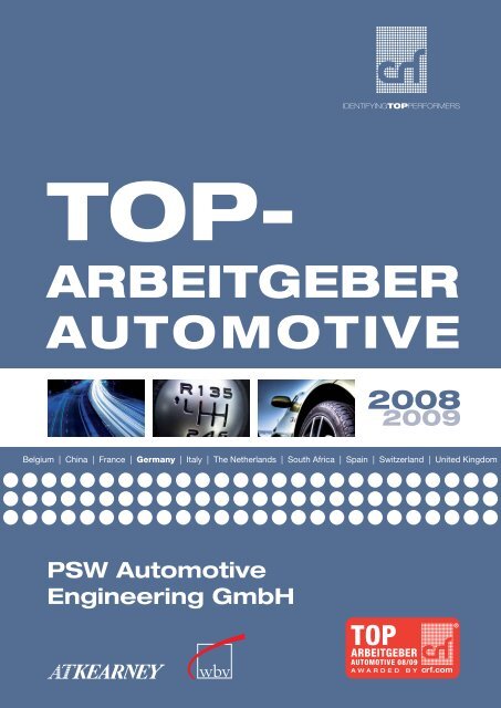 AUTOMOTIVE ARBEITGEBER - PSW automotive engineering GmbH