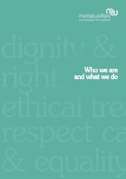 Who we are and what we do - Mental Welfare Commission for ...