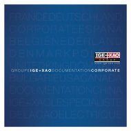 groupe ige+xao documentation corporate - OSEO Excellence