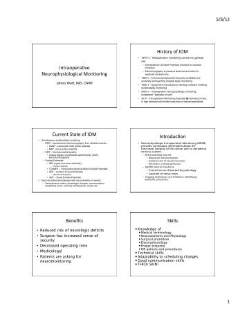 Neurophysiologic Intraoperative Monitoring - Msetinfo.org