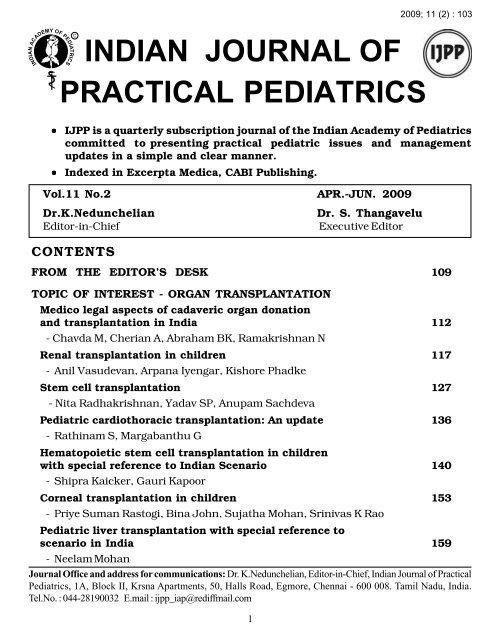 2009 11 2 103 Indian Journal Of Practical Pediatrics