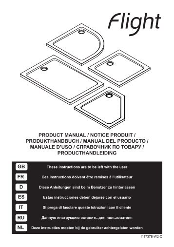 PRODUCT MANUAL / NOTICE PRODUIT ... - Jacob Delafon