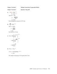 MHR • Calculus and Vectors 12 Solutions 520 Chapter 5 Section 5 ...