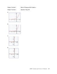 MHR • Calculus and Vectors 12 Solutions 485 Chapter 5 Section 1 ...