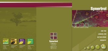 Synertrol Spraying Oils Product Brochure (1265 Kb) - Fatcow