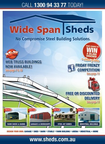 Wide Span Sheds and Rural Steel Buildings - Fatcow