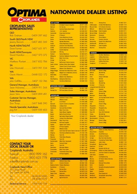 Linkage Sprayers Product Information (13176 Kb) - Fatcow