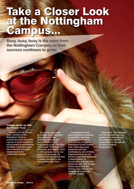 Download the Course Magazine - Stephenson College
