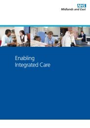 Enabling Integrated Care brochure - NHS Strategic Projects Team