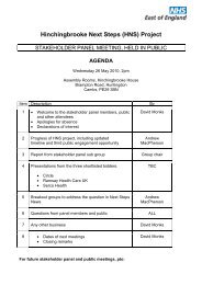 HNS Stakeholder Meeting 26 May 10 - Final agenda