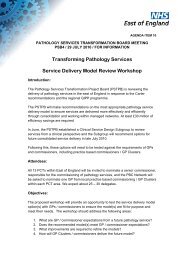 Transforming Pathology Services Service Delivery Model Review ...