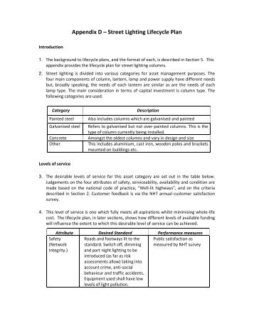 Appendix D â Street Lighting Lifecycle Plan - Leicestershire County ...