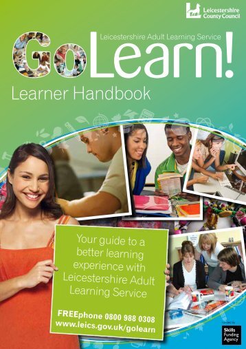 learner handbook (PDF, 604KB) - Leicestershire County Council