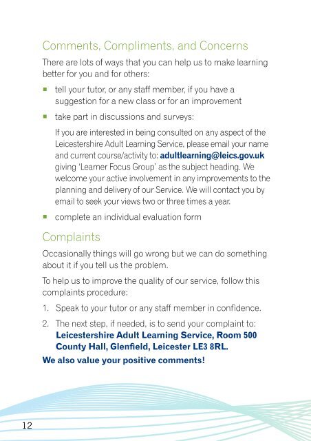 learner handbook (PDF, 604KB) - Leicestershire County Council