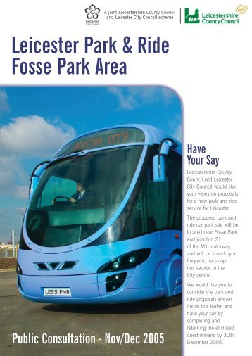 Leicester Park & Ride - Leicestershire County Council