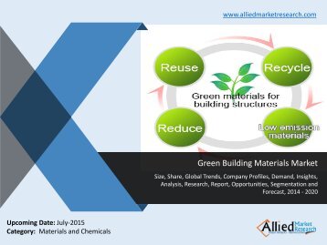 World Green Building Materials Market Size, Share, Growth, Demand, Forecasts, 2014 -2020  