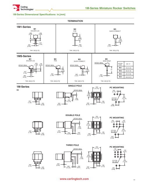 Miniature Switch Catalog [pdf] - carlingtech.com