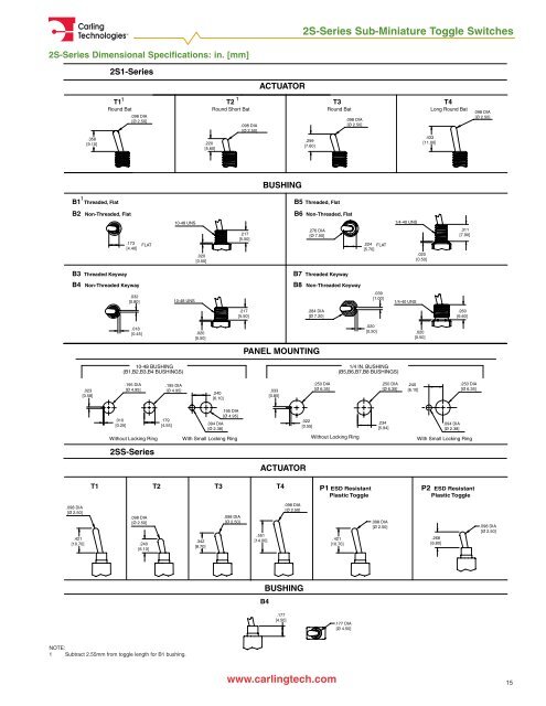 Miniature Switch Catalog [pdf] - carlingtech.com