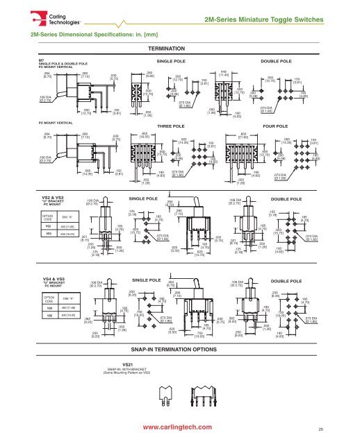 Miniature Switch Catalog [pdf] - carlingtech.com