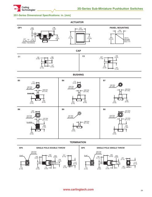 Miniature Switch Catalog [pdf] - carlingtech.com