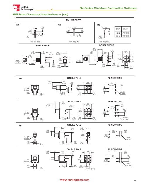 Miniature Switch Catalog [pdf] - carlingtech.com