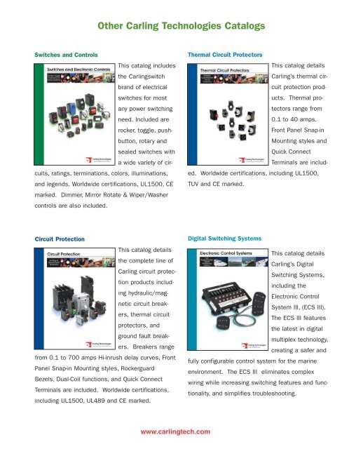 Miniature Switch Catalog [pdf] - carlingtech.com