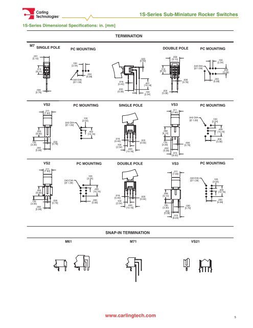 Miniature Switch Catalog [pdf] - carlingtech.com