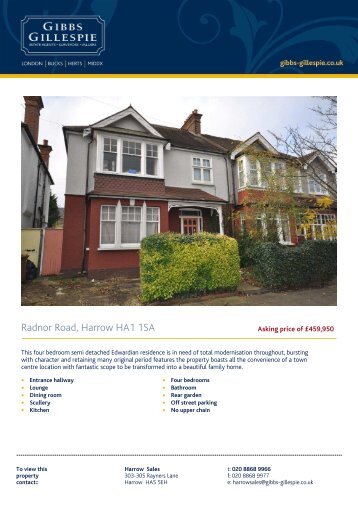 Radnor Road, Harrow HA1 1SA - Waidev8.com