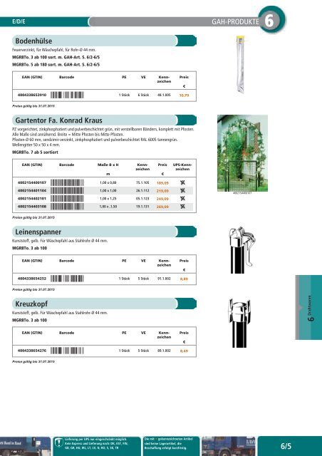 Gartentechnik und -bedarf