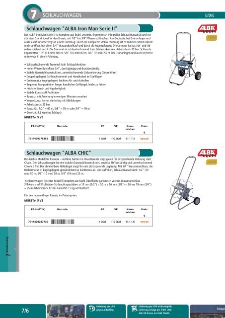 Gartentechnik und -bedarf