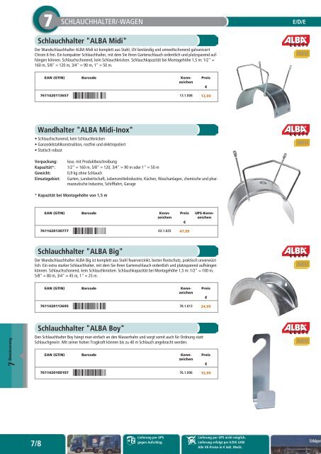 Gartentechnik und -bedarf