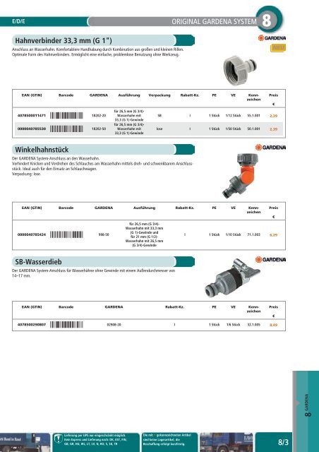 Gartentechnik und -bedarf