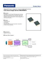 CCD Area Image Sensor MN39480PJ