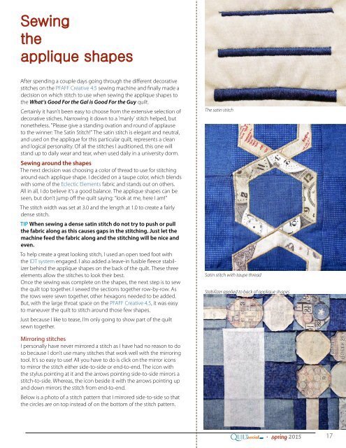 QUILTsocial | Issue 03 Spring 2015