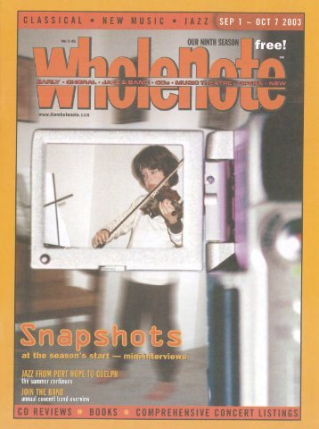 Volume 9 Issue 1 - September 2003