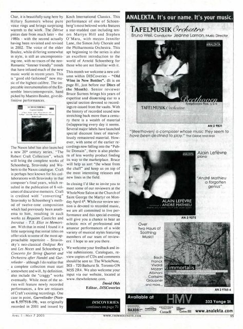 Volume 10 Issue 7 - April 2005