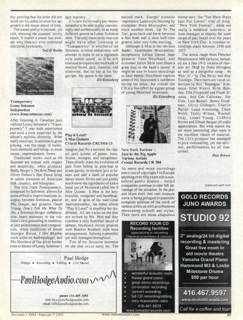 Volume 10 Issue 4 - December 2004