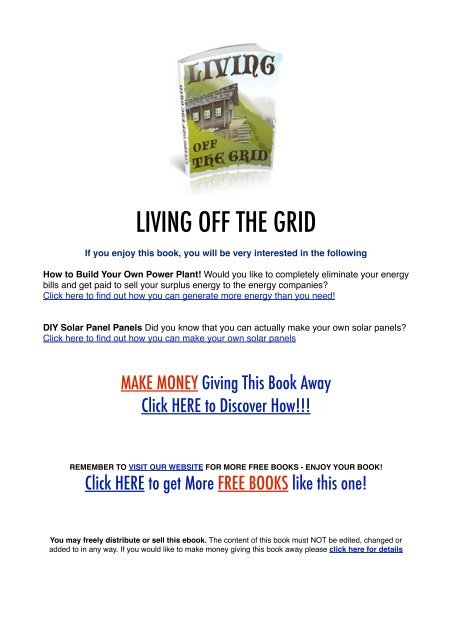  Living Off The Grid