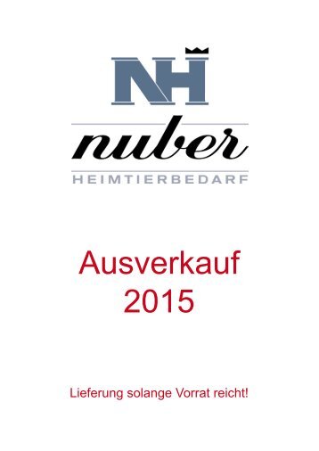 Ausverkauf 2015