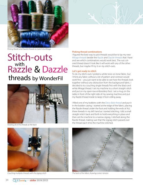 QUILTsocial | Issue 02 Winter 2014-15