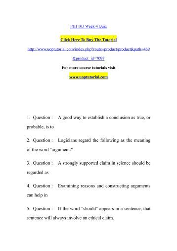 phi 103 informal logic week 2 quiz answers Gmail is email that's intuitive, efficient, and useful 15 gb of storage, less spam, and mobile access. phi 103 informal logic week 2 quiz answers Gmail is email that's intuitive, efficient, and useful 15 gb of storage, less spam, and mobile access.