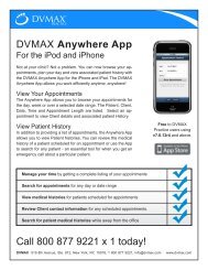 DVMAX Anywhere App Call 800 877 9221 x 1 today!