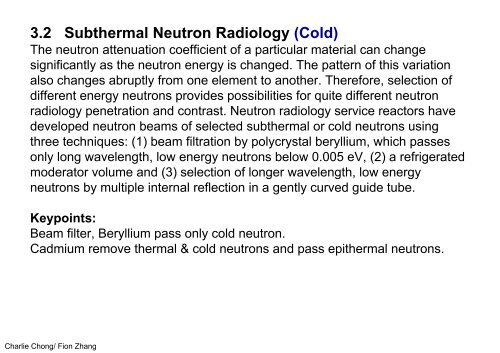 Understanding Neutron Radiography