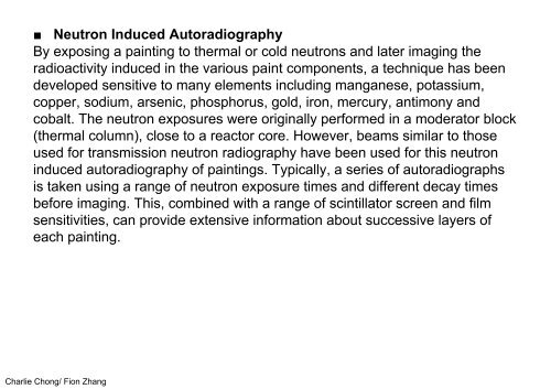 Understanding Neutron Radiography