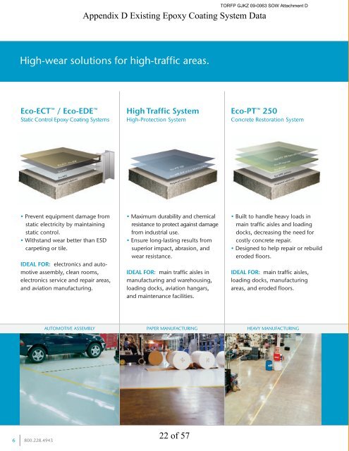 SOW Attachment D Epoxy Coating System Used on Hangar Floor