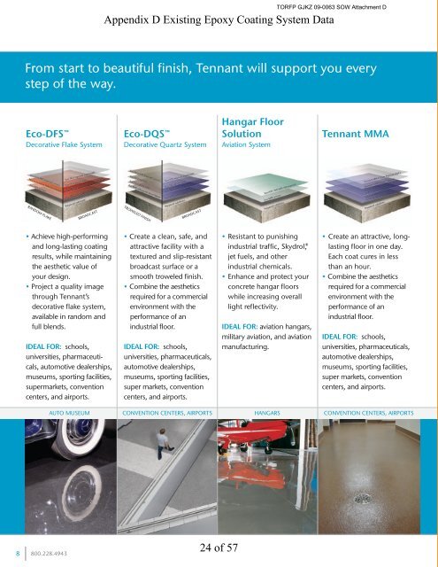 SOW Attachment D Epoxy Coating System Used on Hangar Floor