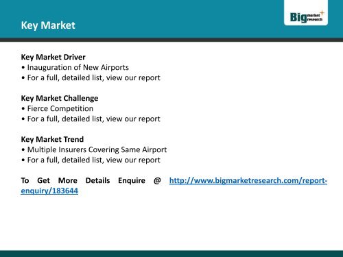 Global Aerospace Insurance Market: Challenges ANd Trends For Key Vendors 2015-2019 