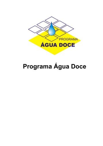 Programa Água Doce - Documento Base - AESA