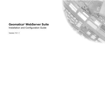 Geomatica WebServer Installation Guide.book - UNBC GIS / Remote ...