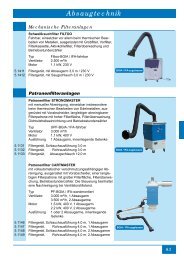 Absaugtechnik - EPA - Schweisstechnik GmbH